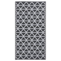 vidaXL Utomhusmatta ARAKIL svart 190x290 cm PP