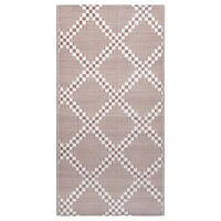 vidaXL Utomhusmatta ARAKIL brun 160x230 cm PP