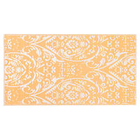 vidaXL Utomhusmatta ARAKIL orange och vit 160x230 cm PP