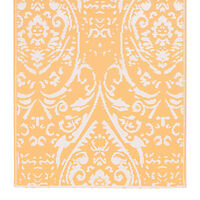 vidaXL Utomhusmatta ARAKIL orange och vit 160x230 cm PP