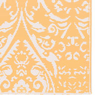 vidaXL Utomhusmatta ARAKIL orange och vit 160x230 cm PP
