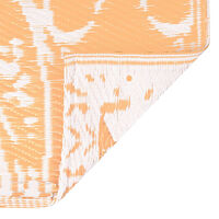 vidaXL Utomhusmatta ARAKIL orange och vit 160x230 cm PP