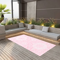 vidaXL Utomhusmatta ARAKIL rosa 80x150 cm PP