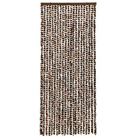 vidaXL Insektsdraperi brun och vit 56x185 cm chenille