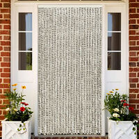 vidaXL Insektsdraperi ljusgrå och mörkgrå 100x220 cm chenille