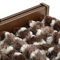 vidaXL Insektsdraperi brun och vit 100x220 cm chenille