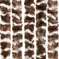 vidaXL Insektsdraperi brun och vit 100x220 cm chenille