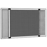 vidaXL Expanderbart insektsnät för fönster vit (75-143)x50 cm