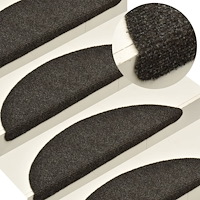 vidaXL Trappstegsmattor självhäftande 10 st antracit 56x17x3 cm brodyr