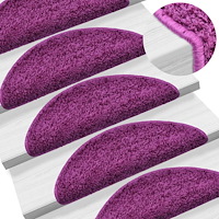 vidaXL Trappstegsmattor 10 st 65x21x4 cm violett