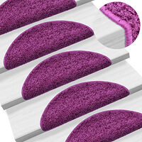 vidaXL Trappstegsmattor 10 st 56x17x3 cm violett