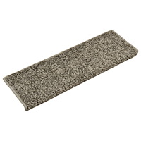vidaXL Trappstegsmattor 10 st 65x21x4 cm grå
