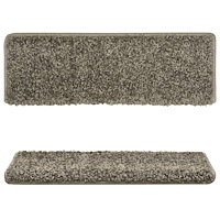 vidaXL Trappstegsmattor 10 st 65x21x4 cm grå