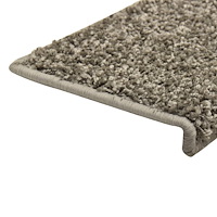 vidaXL Trappstegsmattor 10 st 65x21x4 cm grå