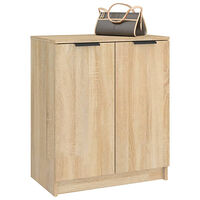 vidaXL Skoskåp sonoma-ek 59x35x70 cm konstruerat trä