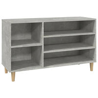 vidaXL Skoskåp betonggrå 102x36x60 cm konstruerat trä