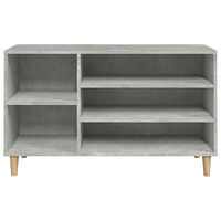 vidaXL Skoskåp betonggrå 102x36x60 cm konstruerat trä