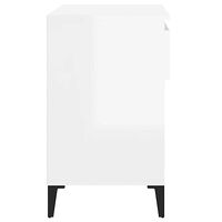 vidaXL Skoskåp vit högglans 70x36x60 cm konstruerat trä