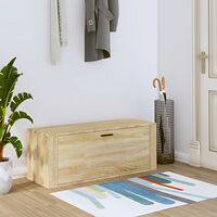 vidaXL Väggmonterat skoskåp somona-ek 100x35x38 cm konstruerat trä