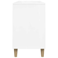 vidaXL Skoskåp vit högglans 102x36x60 cm konstruerat trä