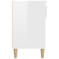 vidaXL Skoskåp vit högglans 102x36x60 cm konstruerat trä