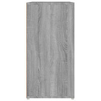 vidaXL Skoställ grå sonoma 60x35x70 cm konstruerat trä