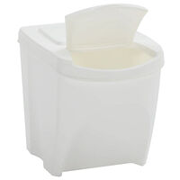 vidaXL Stapelbara soptunnor 4 st vit 100 L polypropen