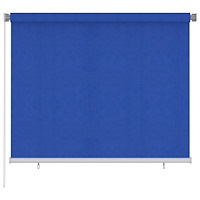 vidaXL Rullgardin utomhus 185 (B) x 140 (H) cm blå HDPE
