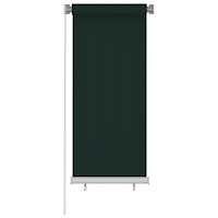 vidaXL Rullgardin utomhus 65 (B) x 140 (H) cm mörkgrön HDPE