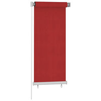 vidaXL Rullgardin utomhus 60x140 cm röd HDPE