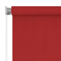 vidaXL Rullgardin utomhus 60x140 cm röd HDPE