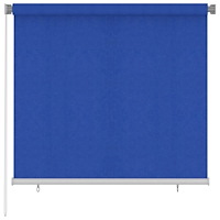vidaXL Rullgardin utomhus 165 (B) x 140 (H) cm blå HDPE
