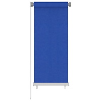vidaXL Rullgardin utomhus 65 (B) x 140 (H) cm blå HDPE