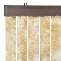 vidaXL Insektsdraperi beige 56x200 cm chenille