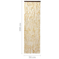 vidaXL Insektsdraperi beige 56x200 cm chenille