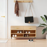 vidaXL Skobänk sonoma-ek 102x35x55 cm konstruerat trä
