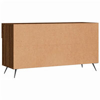 vidaXL Skobänk brun ek 102x35x55 cm konstruerat trä