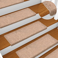 vidaXL Trappstegsmattor 5 st brun 65x21x4 cm brodyr