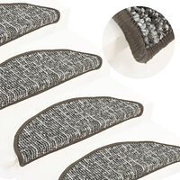 vidaXL Trappstegsmattor 15 st antracit 65x21x4 cm
