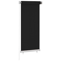 vidaXL Rullgardin utomhus 60x140 cm svart