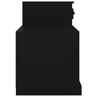 vidaXL Skoskåp svart 100x42x60 cm konstruerat trä
