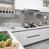 vidaXL Dekorplast 2 st vit 500x90 cm PVC