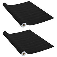 vidaXL Dekorplast 2 st mörkt trä 500x90 cm PVC