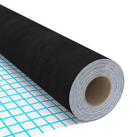 vidaXL Dekorplast 2 st mörkt trä 500x90 cm PVC