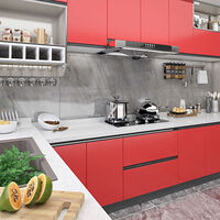 vidaXL Dekorplast 2 st röd 500x90 cm PVC