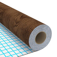 vidaXL Dekorplast 2 st mörk ek 500x90 cm PVC