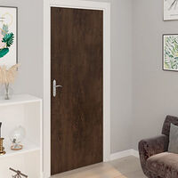 vidaXL Dörrfolier 4 st mörk ek 210x90 cm PVC