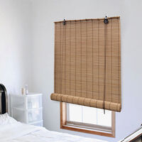 vidaXL Rullgardin bambu 140x220 cm brun
