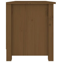 vidaXL Skobänk honungsbrun 70x38x45,5 cm massiv furu