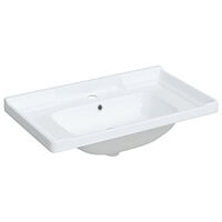 vidaXL Handfat vit 81x48x23 cm rektangulärt keramik